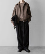 画像をギャラリービューアに読み込む, ssstein(シュタイン)の24AWコレクション MELTON ZIP UP BLOUSON - DARK GREIGE 公式通販サイトsession福岡セレクトショップ
