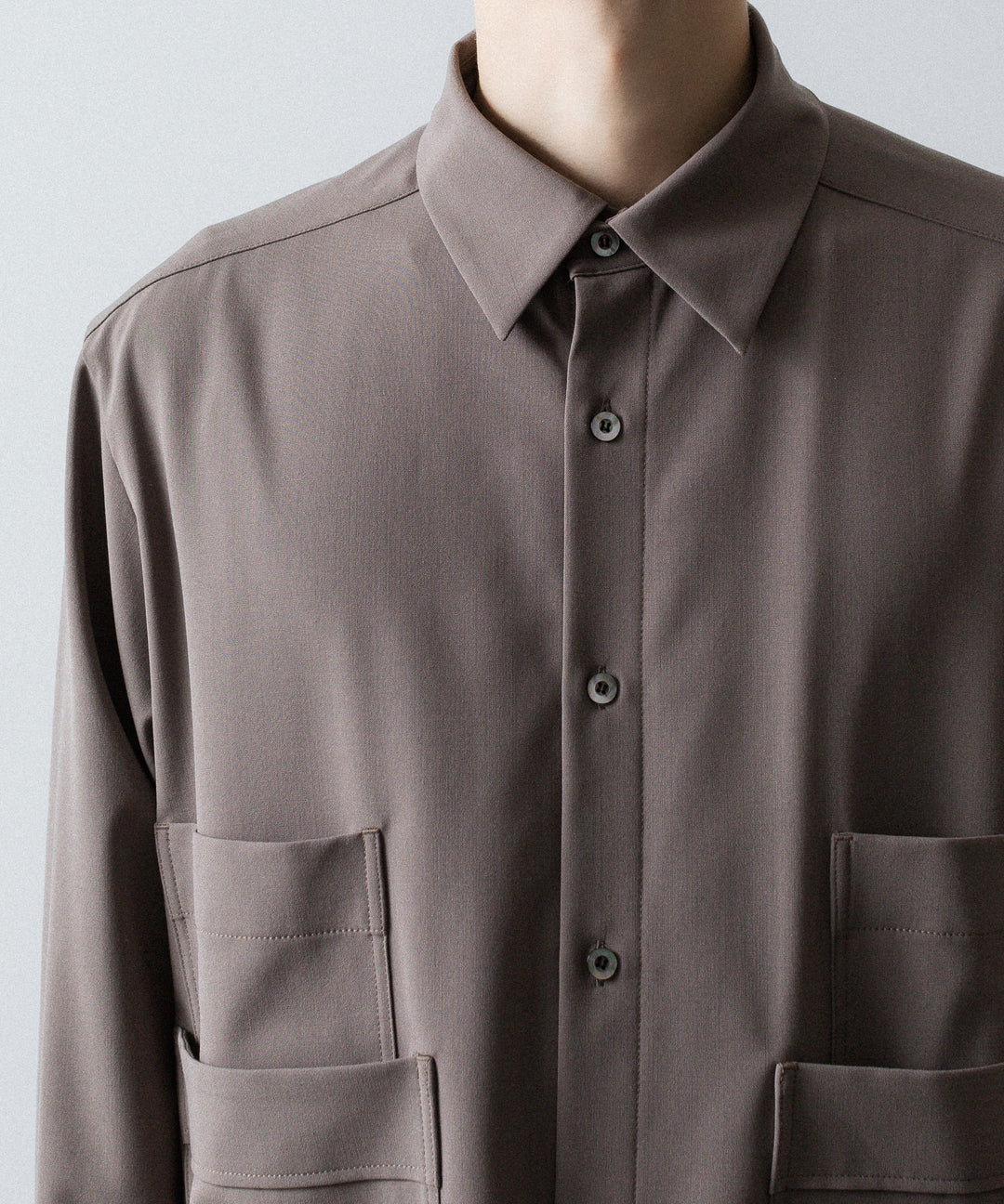 UJOH - ウジョーの4 POCKETS SHIRTのTAUPE 公式通販サイトsession福岡セレクトショップ 