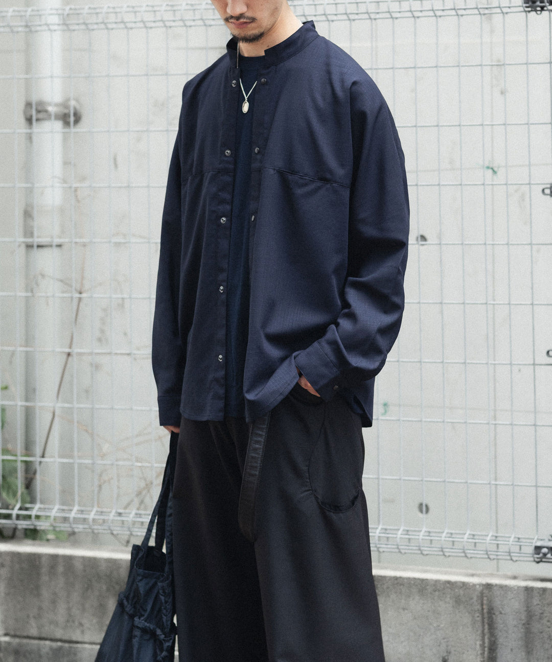 OPPOSE DUALITY オポーズデュアリティのMACKINAW SHIRT WOOLのBLACK 公式通販サイトsession福岡セレクトショップ