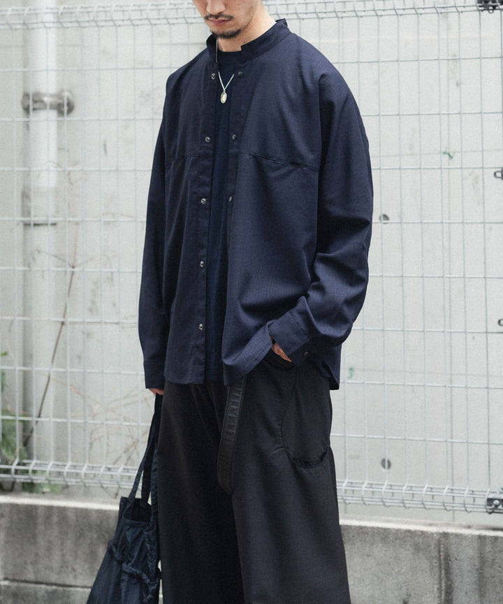OPPOSE DUALITY オポーズデュアリティのMACKINAW SHIRT WOOLのBLACK 公式通販サイトsession福岡セレクトショップ