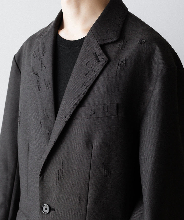 CODA コーダ BROWN WOOL POLY OVERSIZED ADAGIO DISTRESSED BLAZERのBROWN 公式通販サイトsession福岡セレクトショップ