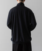 画像をギャラリービューアに読み込む, 【INTÉRIM】EXTRA FINE MERINO WOOL JERSEY HIGH NECK HALF ZIP - D.NAVY
