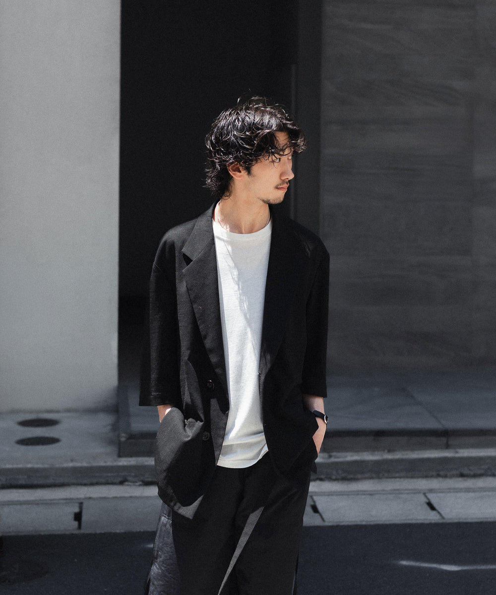 UJOH((ウジョー)の2BS TRIM BELT JKT - BLACKの公式通販サイトsession福岡セレクトショップ