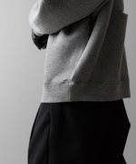 画像をギャラリービューアに読み込む, ssstein(シュタイン)のCOTTON DOUBLE KNIT TUCKED ZIP HOODIE - TOP GREYの公式通販サイトsession福岡セレクトショップ
