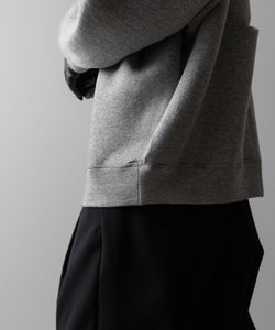 ssstein(シュタイン)のCOTTON DOUBLE KNIT TUCKED ZIP HOODIE - TOP GREYの公式通販サイトsession福岡セレクトショップ