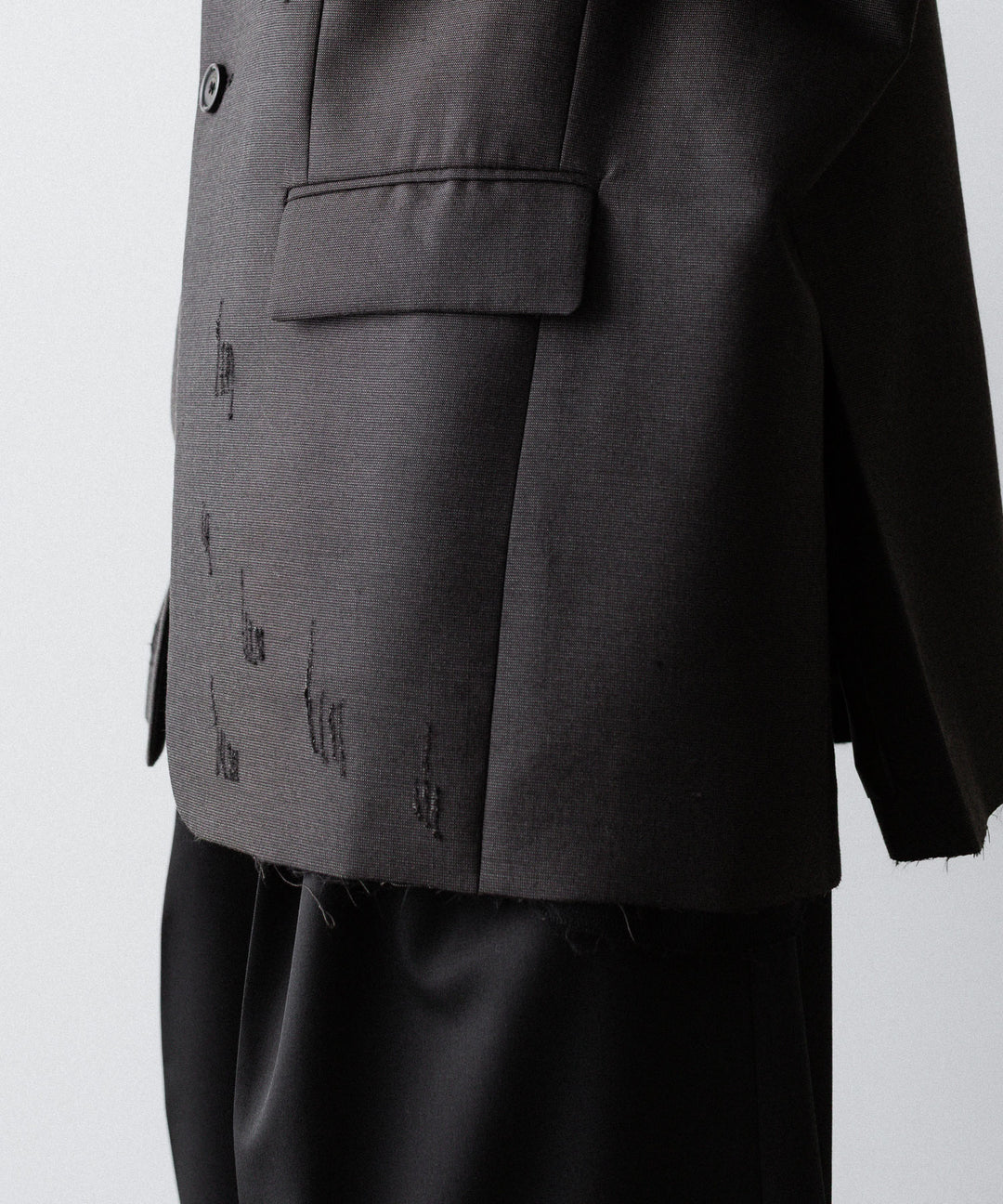 CODA コーダ BROWN WOOL POLY OVERSIZED ADAGIO DISTRESSED BLAZERのBROWN 公式通販サイトsession福岡セレクトショップ