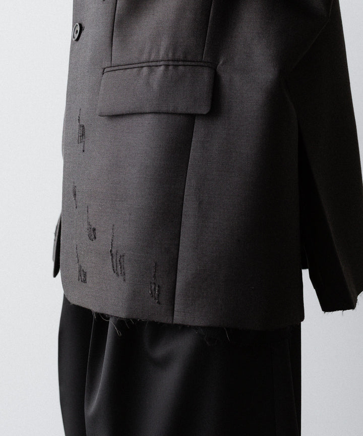 CODA コーダ BROWN WOOL POLY OVERSIZED ADAGIO DISTRESSED BLAZERのBROWN 公式通販サイトsession福岡セレクトショップ