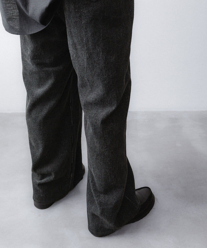 nakedgauge ネイキッドゲージのSUMI/INDIGO CORDUROY ASHLEY PANTSのBLACKの公式通販サイトsession福岡セレクトショップ