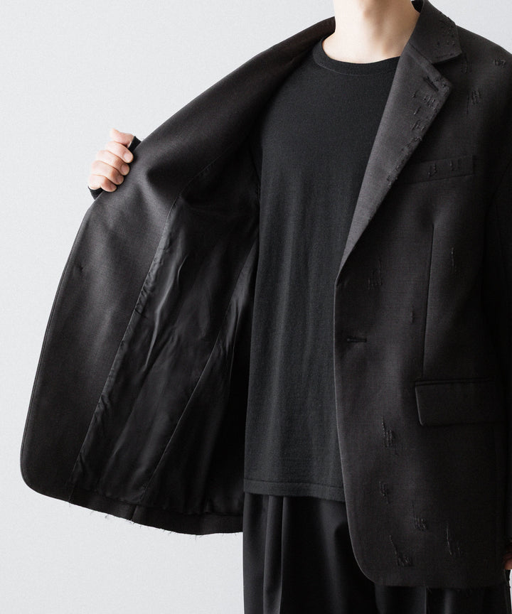 CODA コーダ BROWN WOOL POLY OVERSIZED ADAGIO DISTRESSED BLAZERのBROWN 公式通販サイトsession福岡セレクトショップ