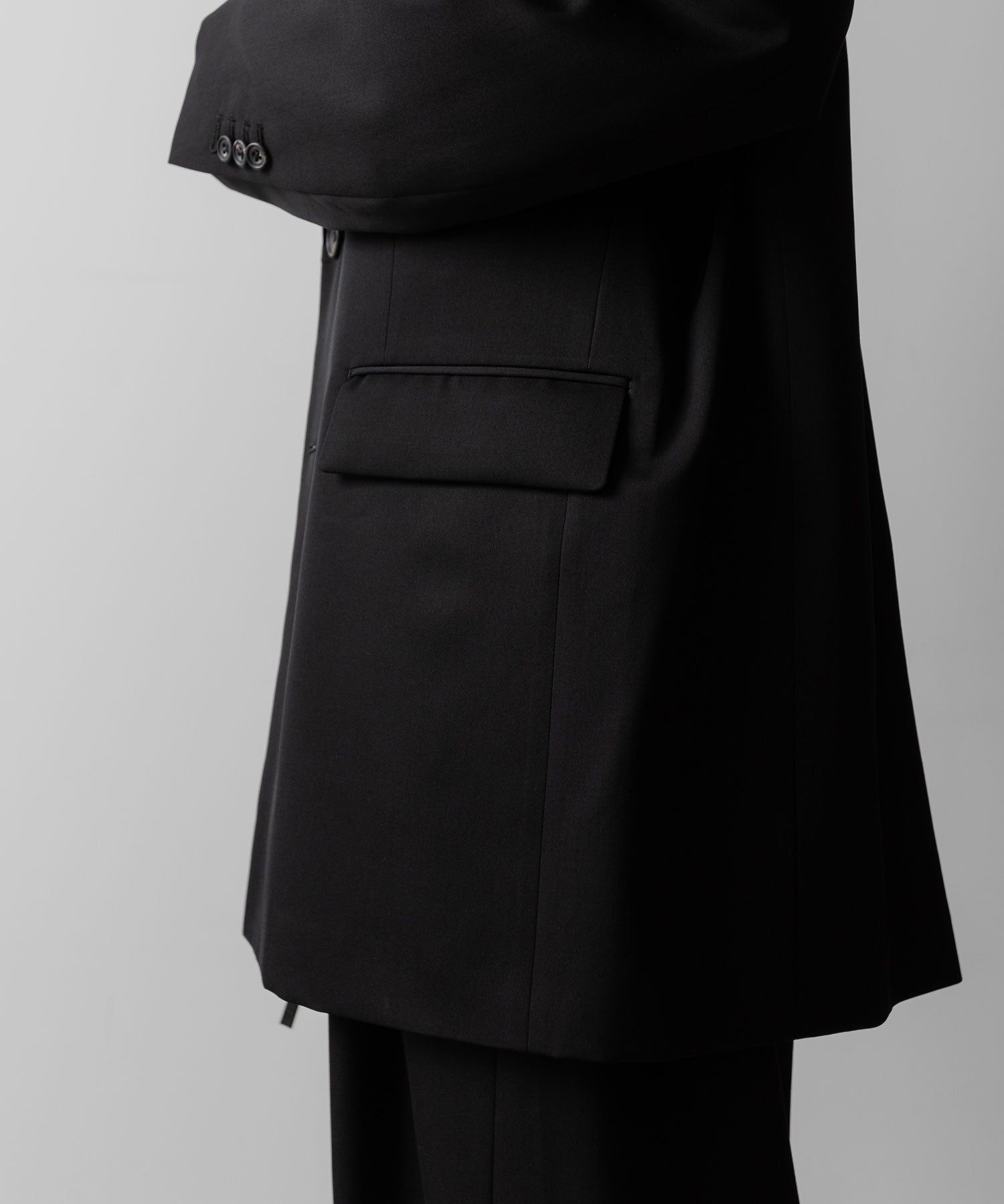 ssstein(シュタイン)のOVERSIZED SINGLE BREASTED LONG JACKET - BLACKの公式通販サイトsession福岡セレクトショップ
