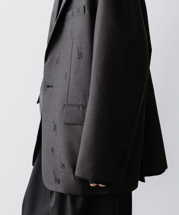 CODA コーダ BROWN WOOL POLY OVERSIZED ADAGIO DISTRESSED BLAZERのBROWN 公式通販サイトsession福岡セレクトショップ
