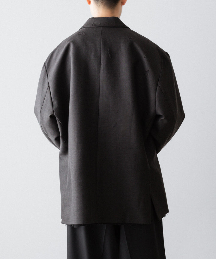 CODA コーダ BROWN WOOL POLY OVERSIZED ADAGIO DISTRESSED BLAZERのBROWN 公式通販サイトsession福岡セレクトショップ
