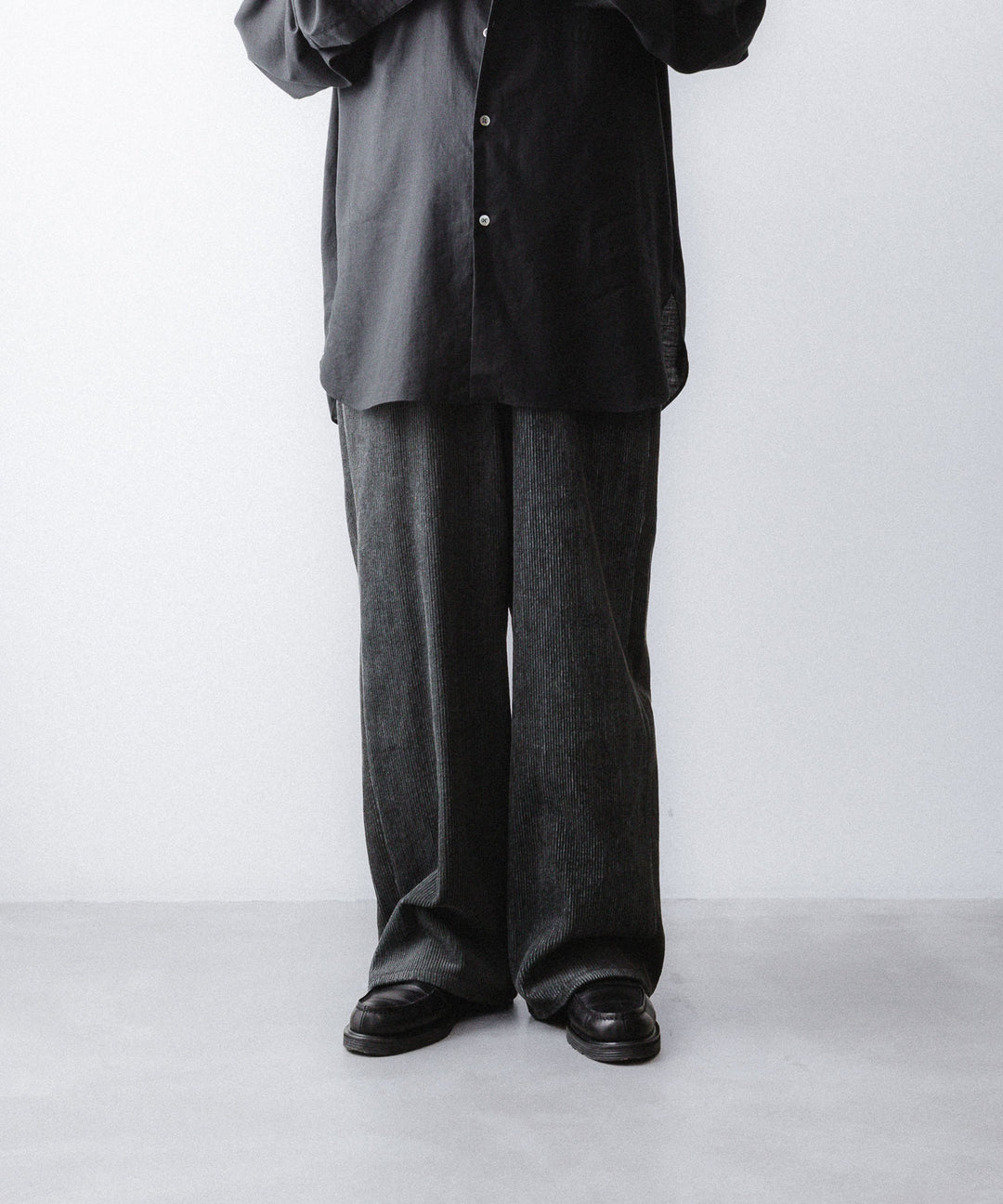 nakedgauge ネイキッドゲージのSUMI/INDIGO CORDUROY ASHLEY PANTSのBLACKの公式通販サイトsession福岡セレクトショップ