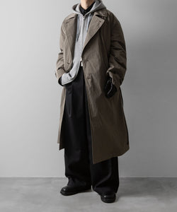 ssstein(シュタイン)のWINDPROOF NYLON DOUBLE BREASTED COAT - TAUPE 公式通販サイトsession福岡セレクトショップ