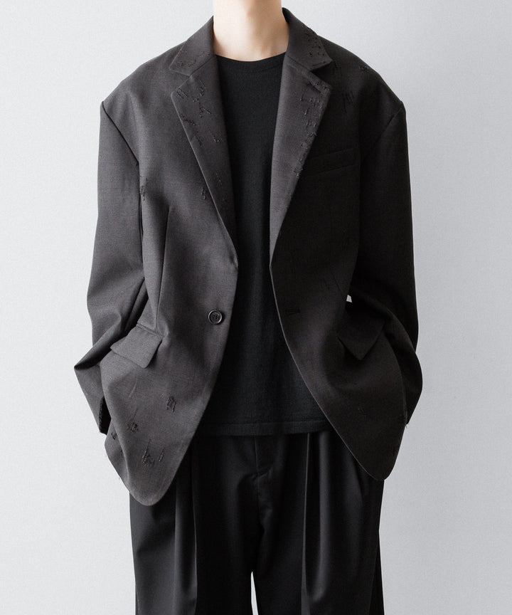 CODA コーダ BROWN WOOL POLY OVERSIZED ADAGIO DISTRESSED BLAZERのBROWN 公式通販サイトsession福岡セレクトショップ
