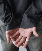 画像をギャラリービューアに読み込む, 【CODA】FADED BLACK AGING DAMAGED LONG SLEEVE T-SHIRT - FADED BLACK
