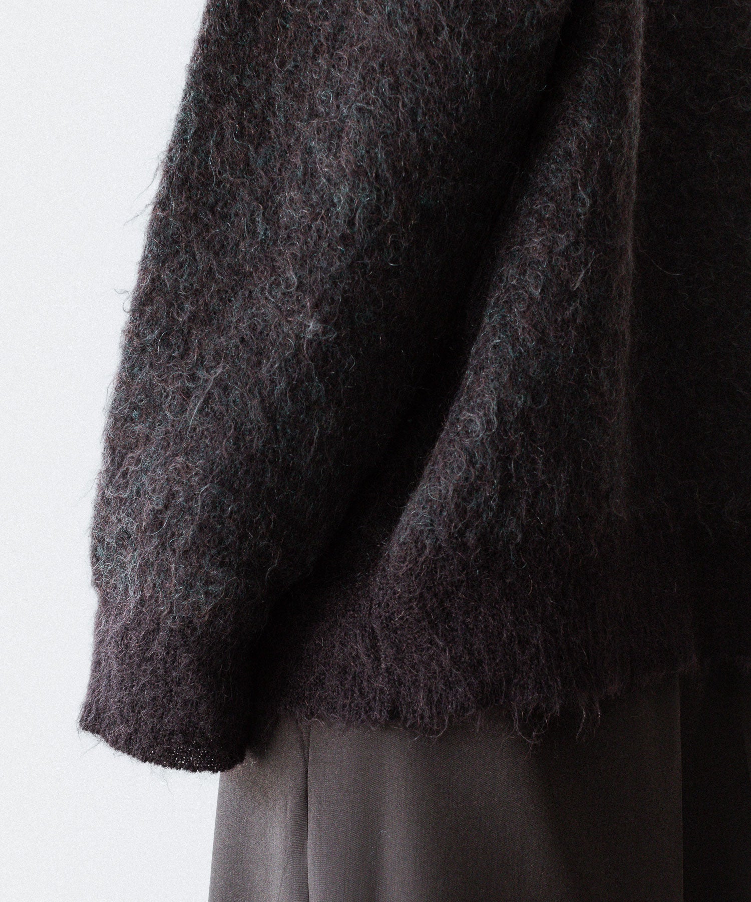 ssstein-シュタインのKID MOHAIR MIX JACQUARD KNIT LSのBROWN MIX公式通販サイトsession福岡セレクトショップ