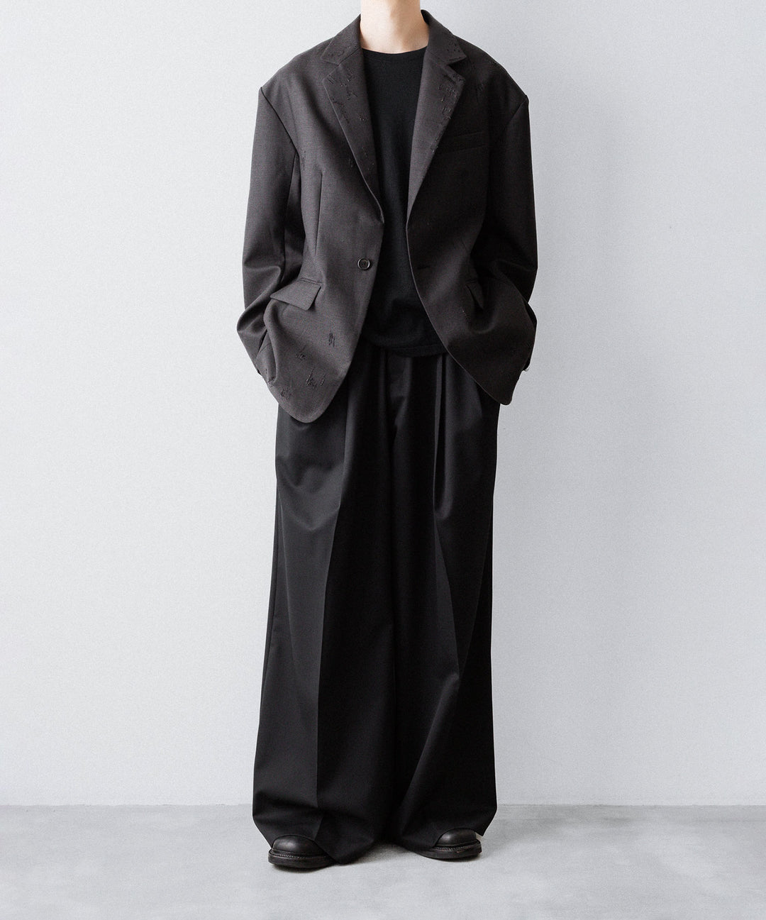 CODA コーダ BROWN WOOL POLY OVERSIZED ADAGIO DISTRESSED BLAZERのBROWN 公式通販サイトsession福岡セレクトショップ