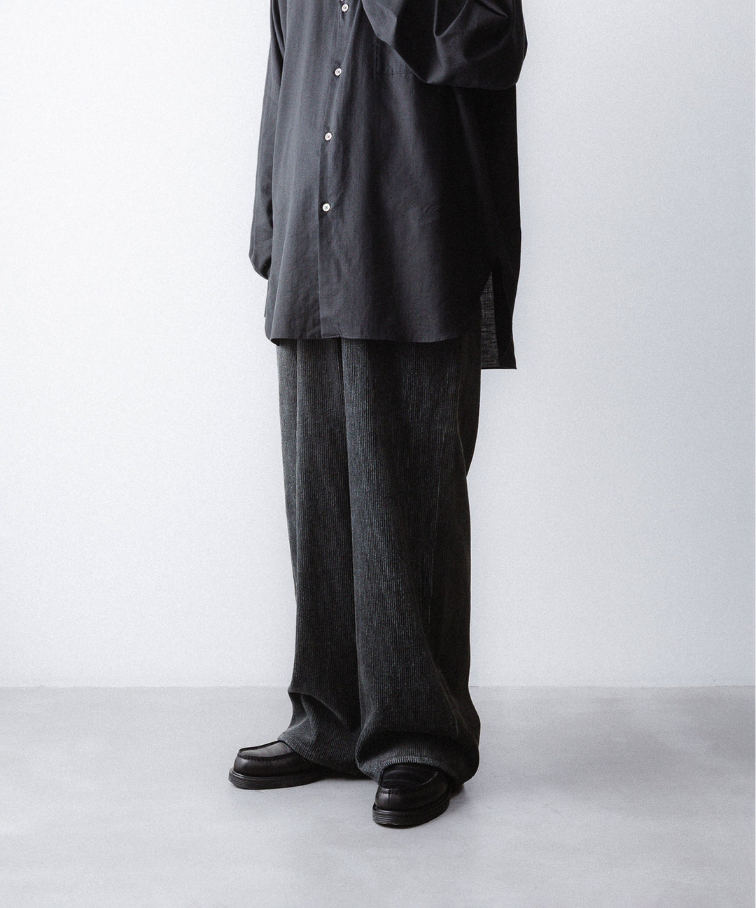 nakedgauge ネイキッドゲージのSUMI/INDIGO CORDUROY ASHLEY PANTSのBLACKの公式通販サイトsession福岡セレクトショップ