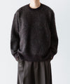 【ssstein】KID MOHAIR MIX JACQUARD KNIT LS - BROWN MIX