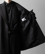 画像をギャラリービューアに読み込む, ssstein(シュタイン)のOVERSIZED SINGLE BREASTED LONG JACKET - BLACKの公式通販サイトsession福岡セレクトショップ

