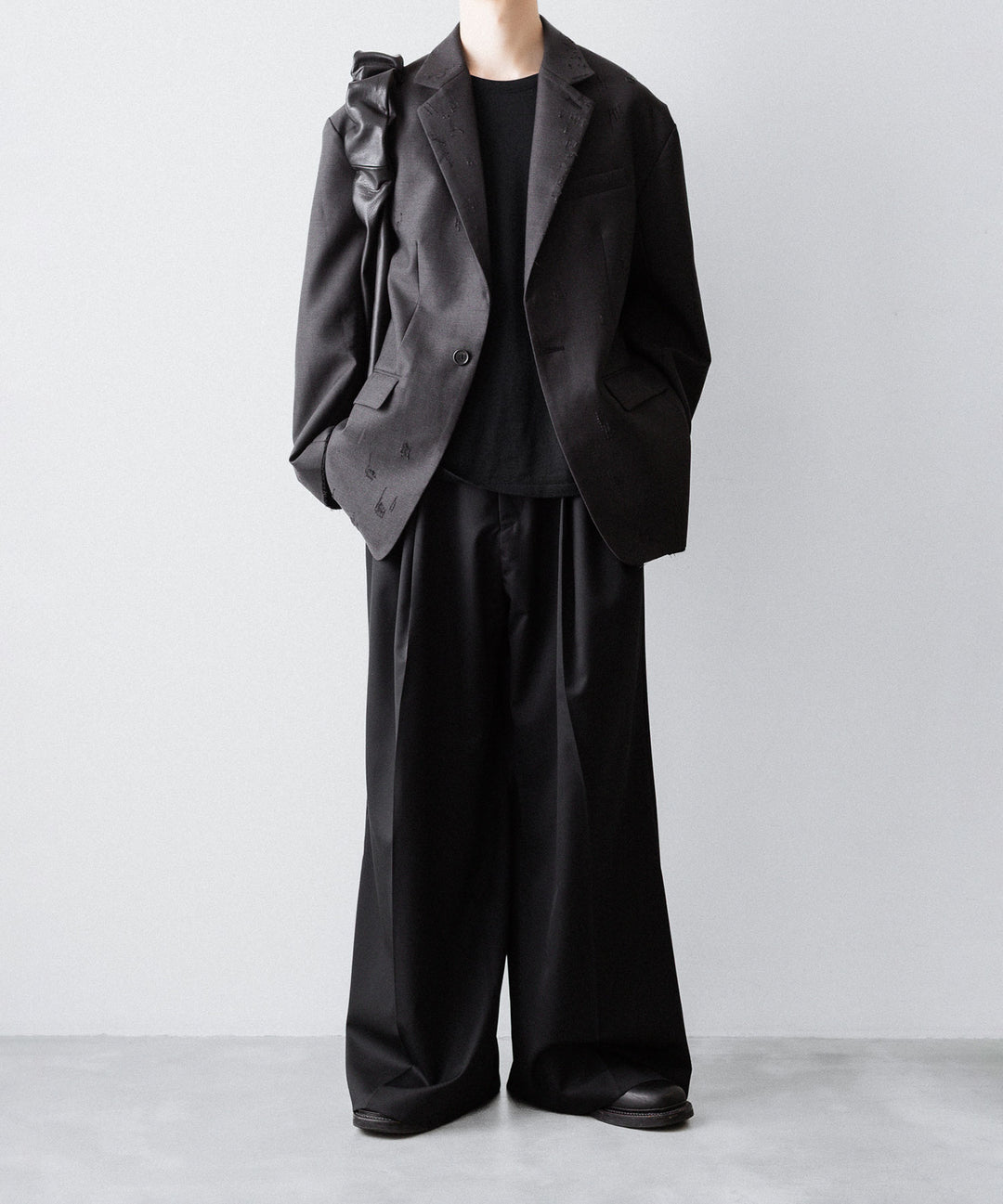CODA コーダ BROWN WOOL POLY OVERSIZED ADAGIO DISTRESSED BLAZERのBROWN 公式通販サイトsession福岡セレクトショップ