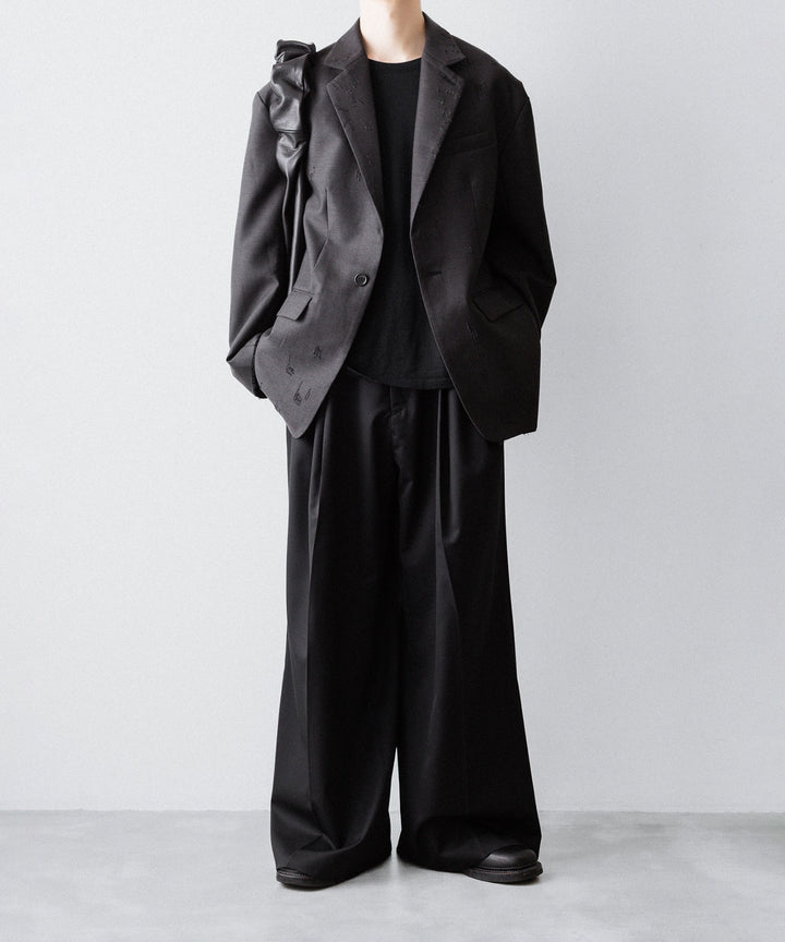 CODA コーダ BROWN WOOL POLY OVERSIZED ADAGIO DISTRESSED BLAZERのBROWN 公式通販サイトsession福岡セレクトショップ