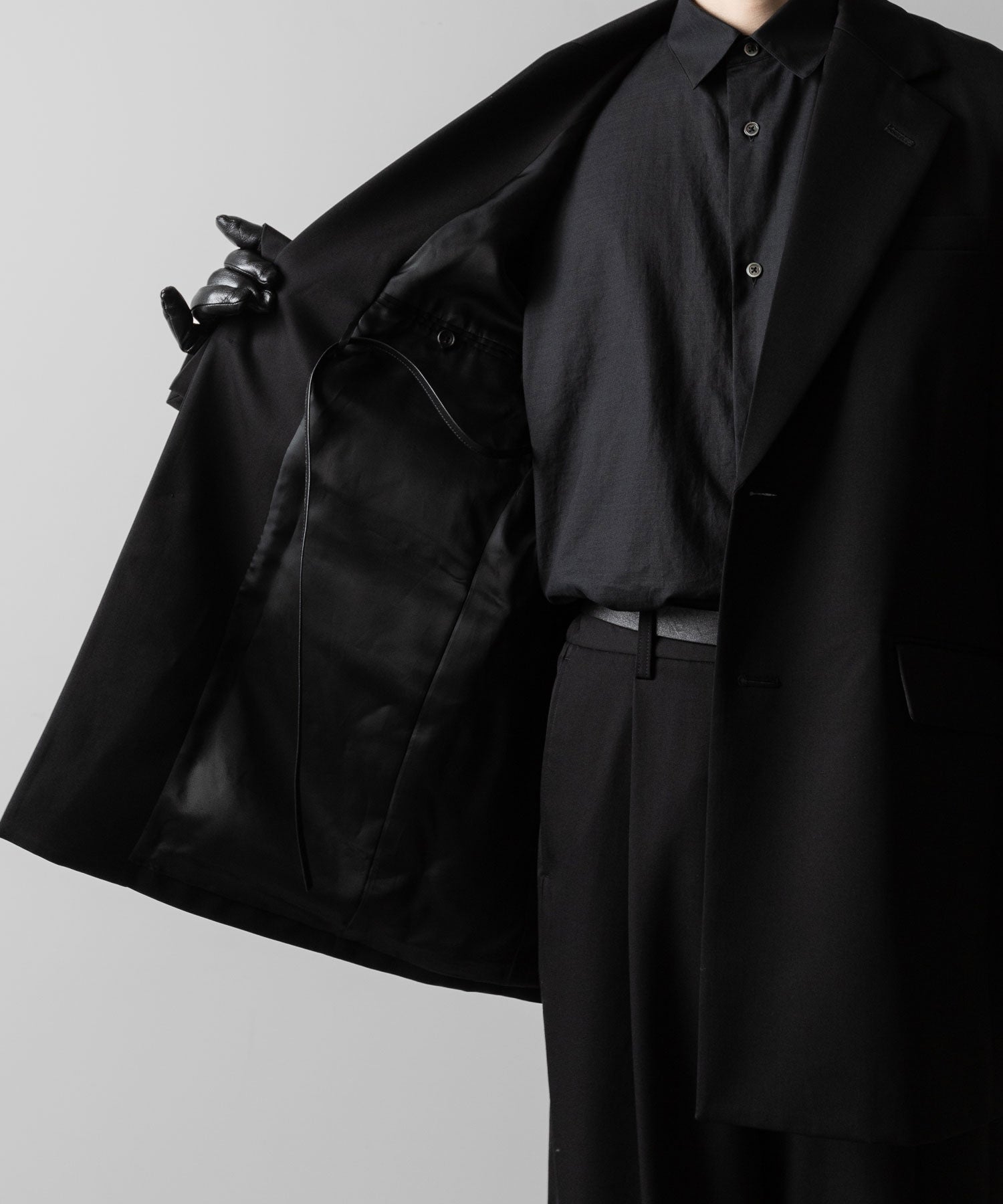 ssstein(シュタイン)のOVERSIZED SINGLE BREASTED LONG JACKET - BLACKの公式通販サイトsession福岡セレクトショップ
