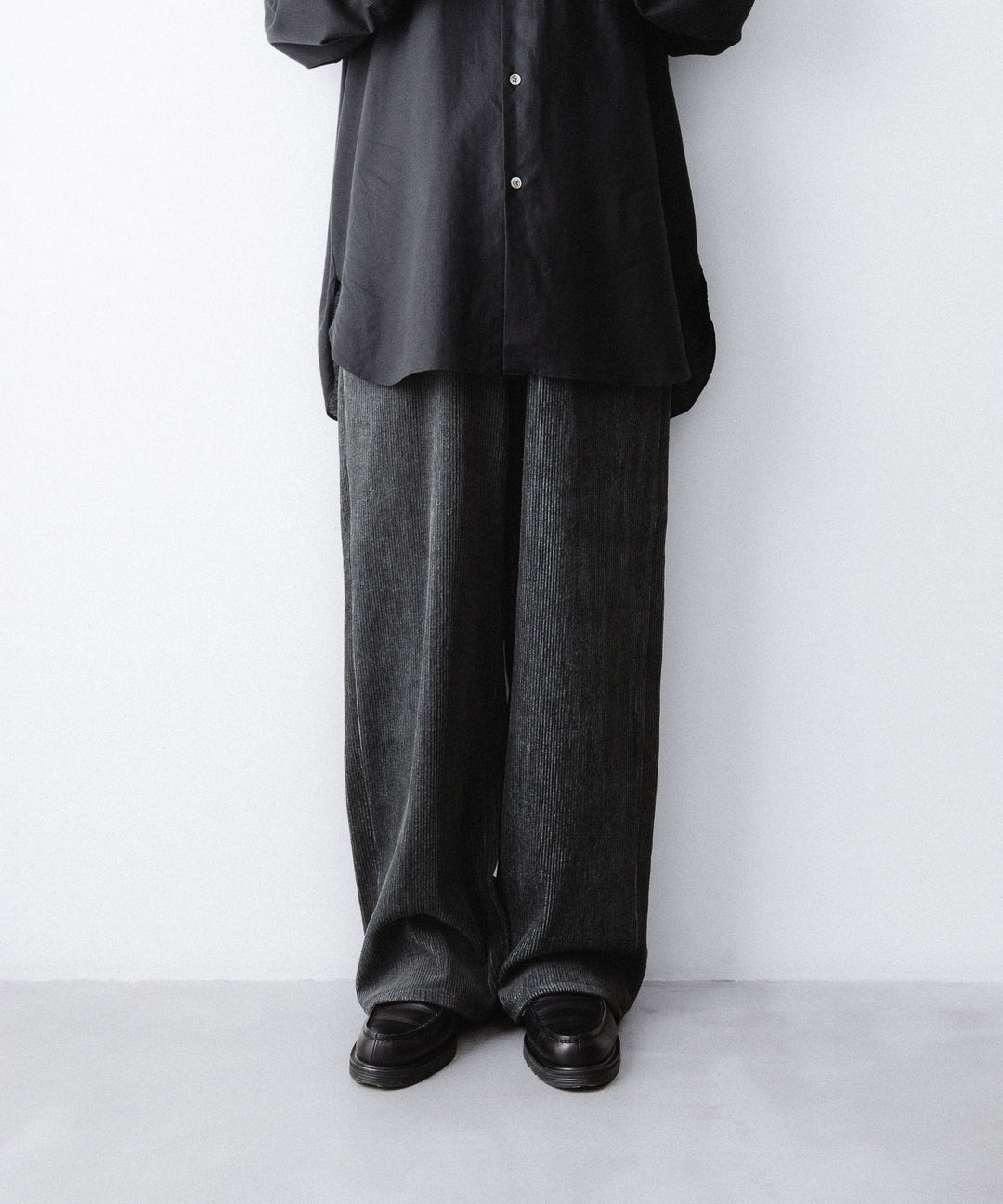 nakedgauge ネイキッドゲージのSUMI/INDIGO CORDUROY ASHLEY PANTSのBLACKの公式通販サイトsession福岡セレクトショップ