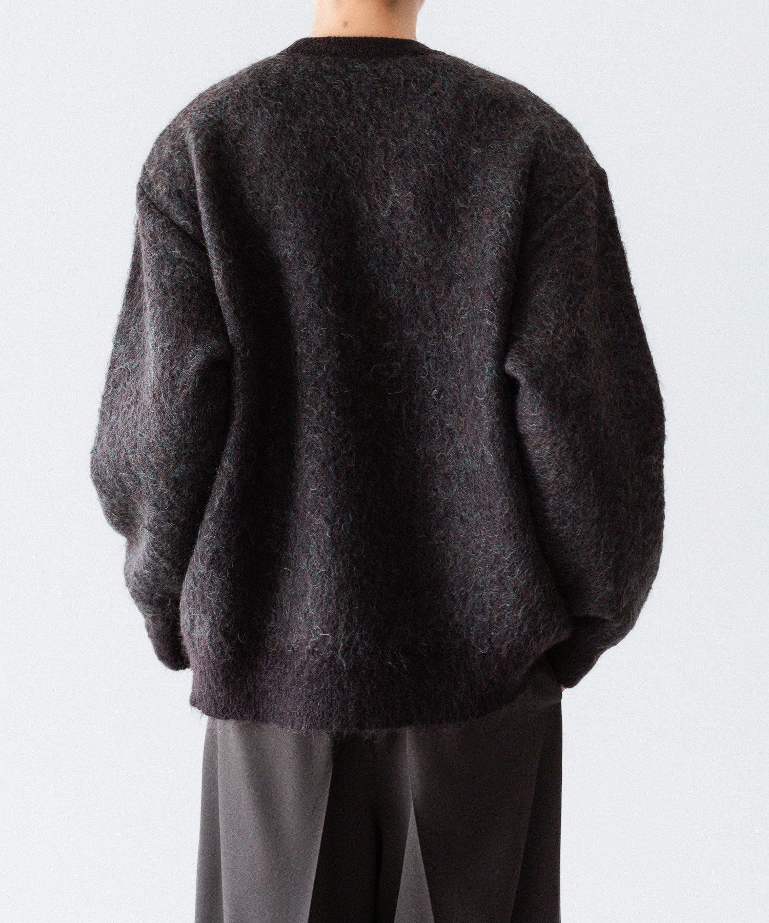 ssstein-シュタインのKID MOHAIR MIX JACQUARD KNIT LSのBROWN MIX公式通販サイトsession福岡セレクトショップ