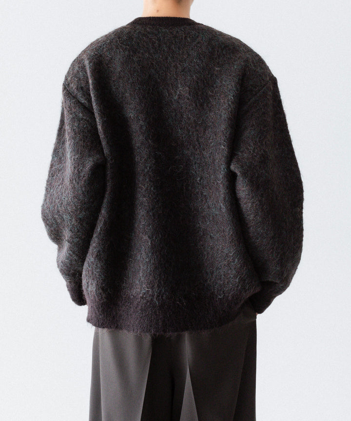 ssstein-シュタインのKID MOHAIR MIX JACQUARD KNIT LSのBROWN MIX公式通販サイトsession福岡セレクトショップ
