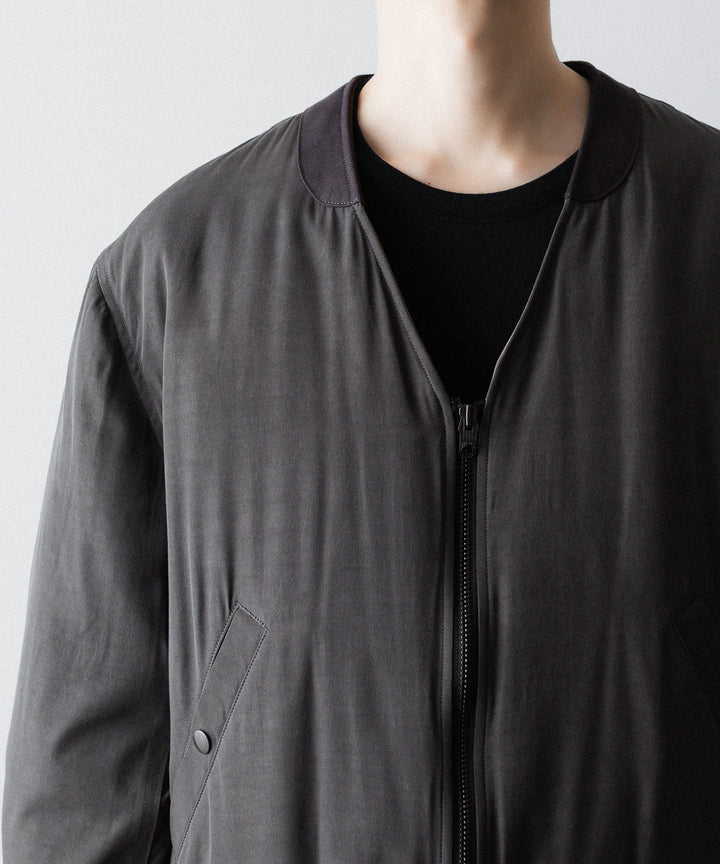 ANTHEM A アンセムエー PIGMENT AND DYE PUFFER MILITARY BLOUSONのDUSTY BLACK 公式通販サイトsession福岡セレクトショップ
