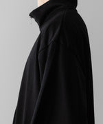 画像をギャラリービューアに読み込む, INTÉRIM(インテリム)のEXTRA FINE MERINO WOOL JERSEY HIGH NECK HALF ZIP - BLACKの公式通販サイトsession福岡セレクトショップ
