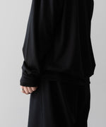 画像をギャラリービューアに読み込む, INTÉRIM(インテリム)のEXTRA FINE MERINO WOOL JERSEY HIGH NECK HALF ZIP - BLACKの公式通販サイトsession福岡セレクトショップ
