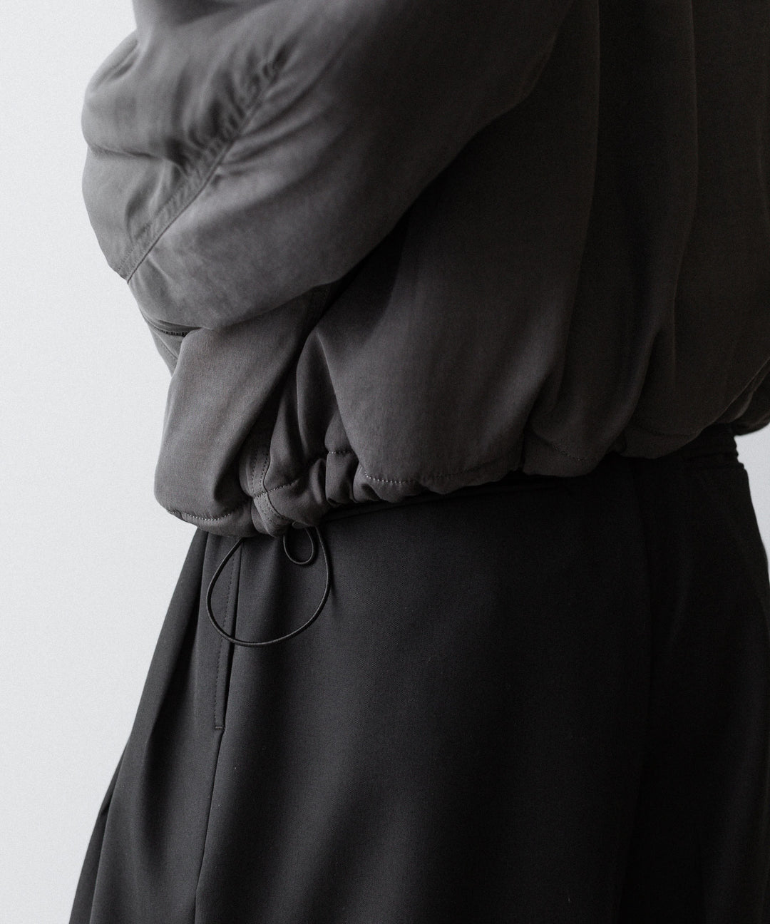 ANTHEM A アンセムエー PIGMENT AND DYE PUFFER MILITARY BLOUSONのDUSTY BLACK 公式通販サイトsession福岡セレクトショップ