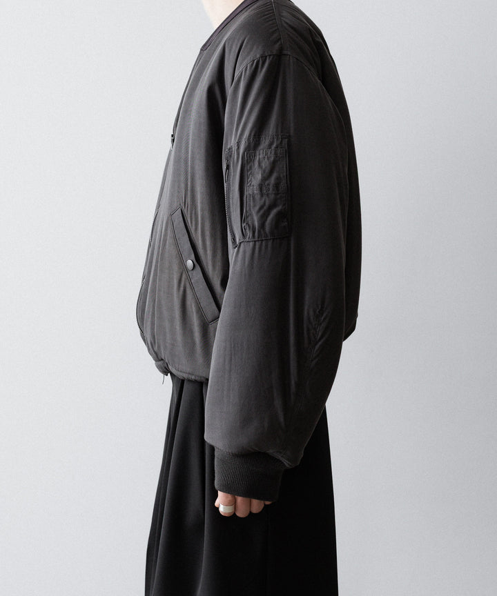 ANTHEM A アンセムエー PIGMENT AND DYE PUFFER MILITARY BLOUSONのDUSTY BLACK 公式通販サイトsession福岡セレクトショップ