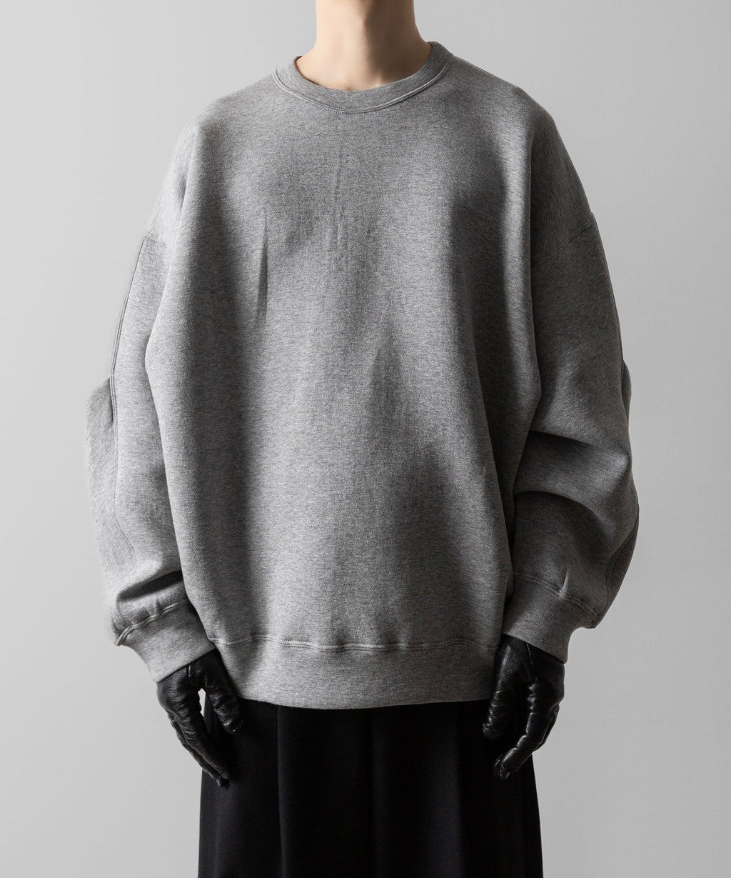 ssstein(シュタイン)のCOTTON DOUBLE KNIT TUCKED CREW NECK LS - TOP GREYの公式通販サイトsession福岡セレクトショップ