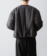 画像をギャラリービューアに読み込む, 【ANTHEM A】PIGMENT AND DYE PUFFER MILITARY BLOUSON - DUSTY BLACK
