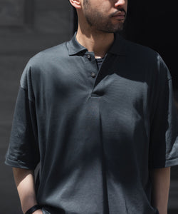 INTÉRIM/インテリム】 HIGH GAUGE SEA ISLAND PIQUE HYPER BIG POLO
