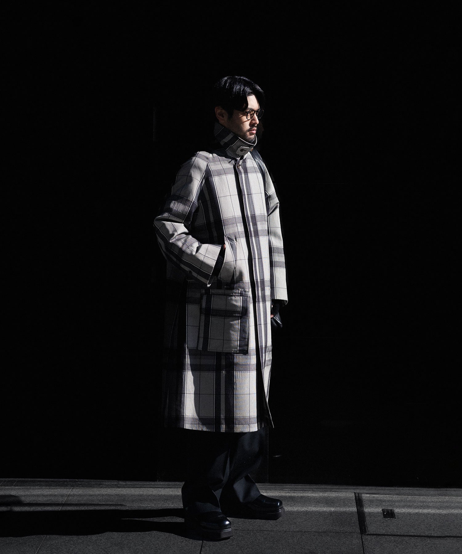 INTÉRIM インテリム FRAME FRANCE PARISIAN CLEAR GLASSESのBLACK 公式通販サイトsession福岡セレクトショップ