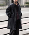 【ANTHEM A】NYLON COTTON MILITARY OVER COAT - BLACK