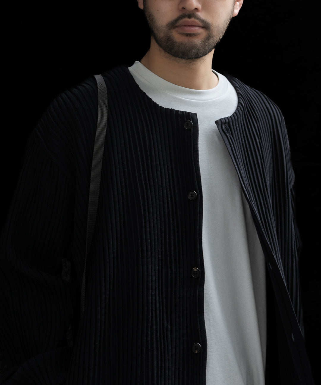 stein(シュタイン)の23AWコレクションOBLIQUE PATTERNED KNIT CARDIGANのBLACK sessionセッション福岡セレクトショップ  公式通販サイト 