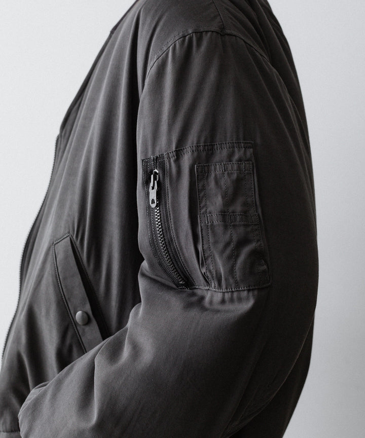 ANTHEM A アンセムエー PIGMENT AND DYE PUFFER MILITARY BLOUSONのDUSTY BLACK 公式通販サイトsession福岡セレクトショップ