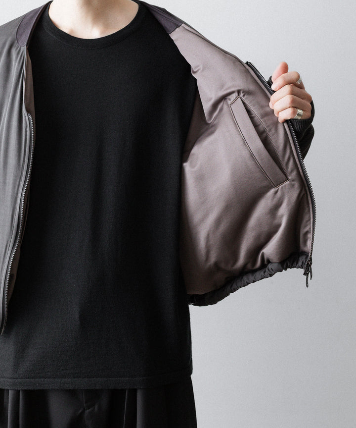 ANTHEM A アンセムエー PIGMENT AND DYE PUFFER MILITARY BLOUSONのDUSTY BLACK 公式通販サイトsession福岡セレクトショップ