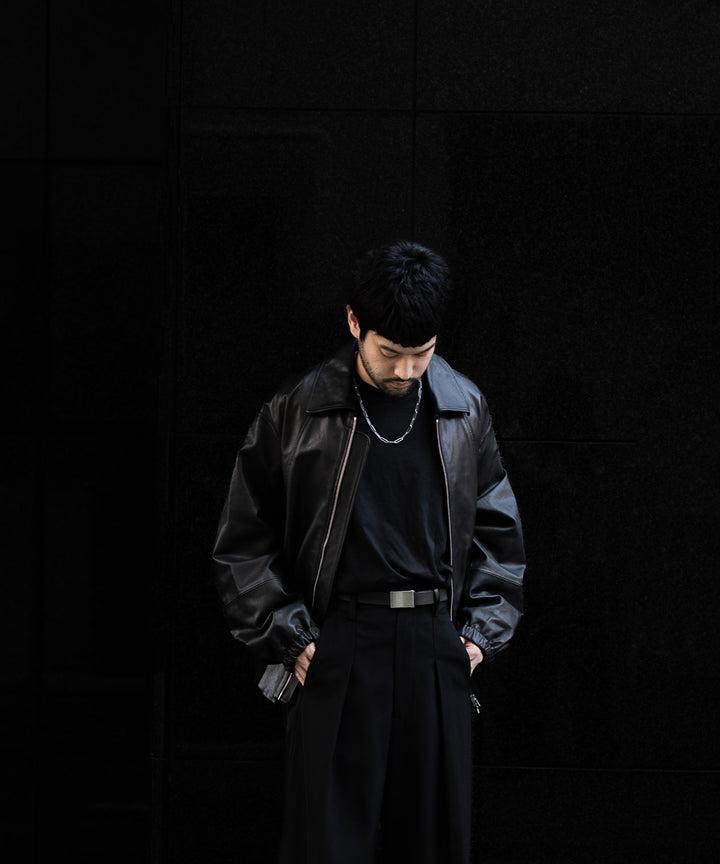 ssstein(シュタイン)の24AWコレクション LEATHER ZIP SHORT JACKET - BLACK 公式通販サイトsession福岡セレクトショップ