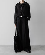 画像をギャラリービューアに読み込む, INTÉRIM(インテリム)のEXTRA FINE MERINO WOOL JERSEY HIGH NECK HALF ZIP - BLACKの公式通販サイトsession福岡セレクトショップ
