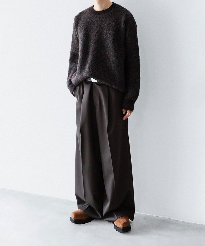 ssstein-シュタインのKID MOHAIR MIX JACQUARD KNIT LSのBROWN MIX公式通販サイトsession福岡セレクトショップ