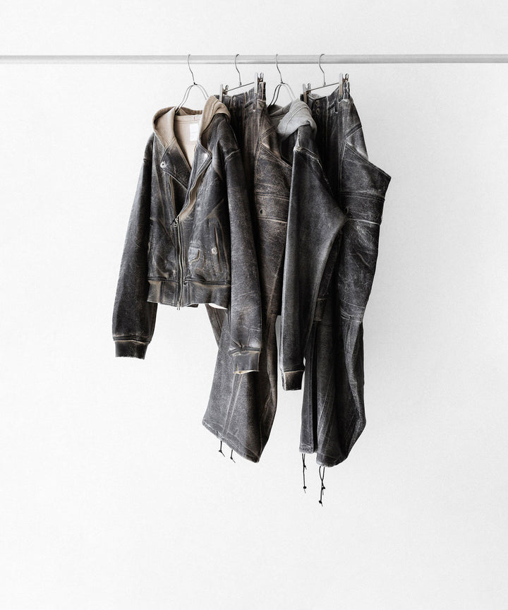 SUBLATIONS サブレーションズのCRACKING COATED RIDERS PARKAのSAND BEIGE BASE公式通販サイトsession福岡セレクトショップ