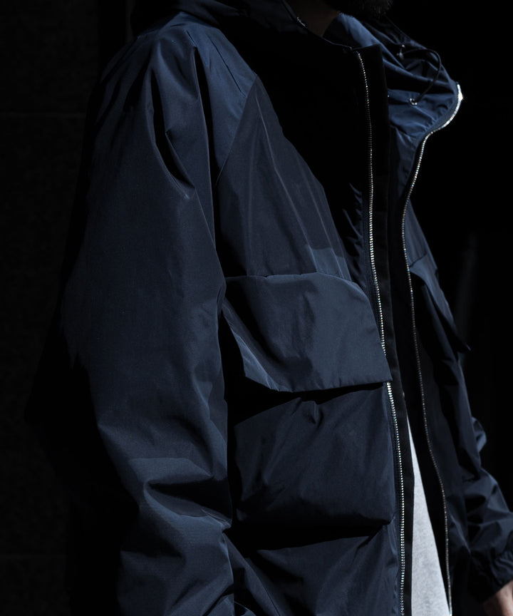 【stein】ssstein シュタインのNYLON TAFTA HOODED SHORT JACKETのDARK NAVY　 公式通販サイトsession福岡セレクトショップ