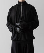 画像をギャラリービューアに読み込む, INTÉRIM(インテリム)のEXTRA FINE MERINO WOOL JERSEY HIGH NECK HALF ZIP - BLACKの公式通販サイトsession福岡セレクトショップ
